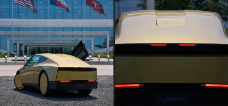 Tesla показала перший Cybercab зі Starlink на даху: навіщо він йому потрібен