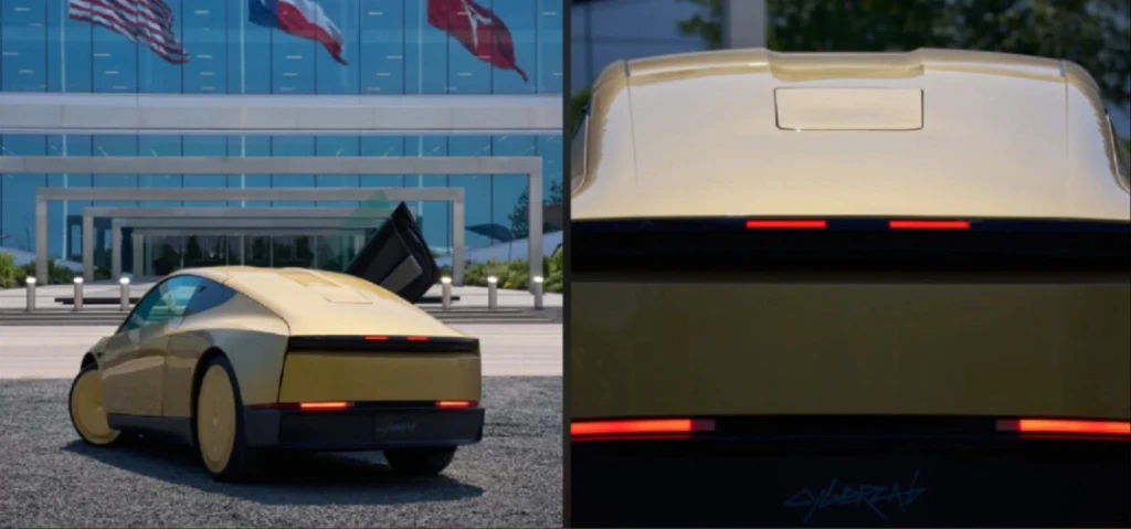 Tesla показала перший Cybercab зі Starlink на даху: навіщо він йому потрібен